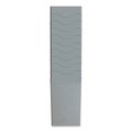 Pyramid Technologies Time Card Rack, 10 Pockets, Plastic, Light Gray 400-10